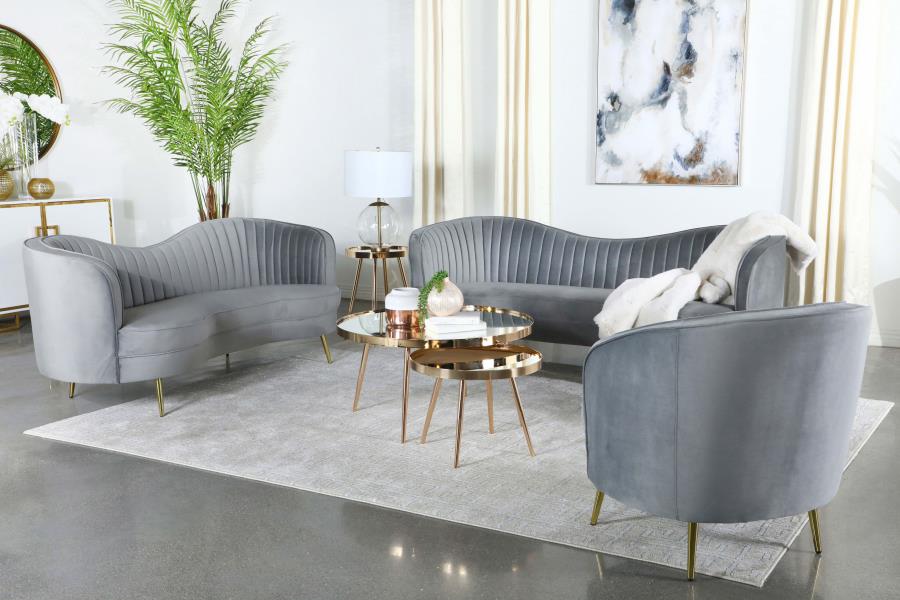 Sophia Grey Sofa - furniture place usa