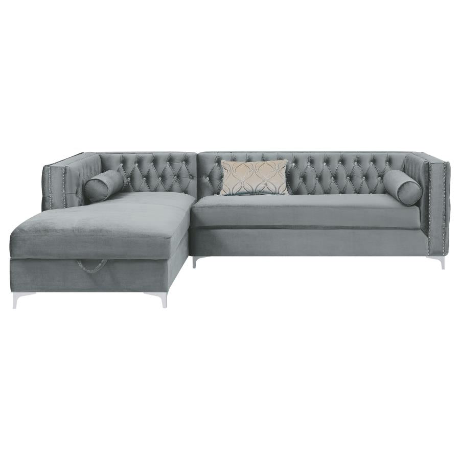 Bellaire Grey Sectional - furniture place usa
