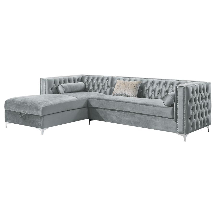 Bellaire Grey Sectional - furniture place usa
