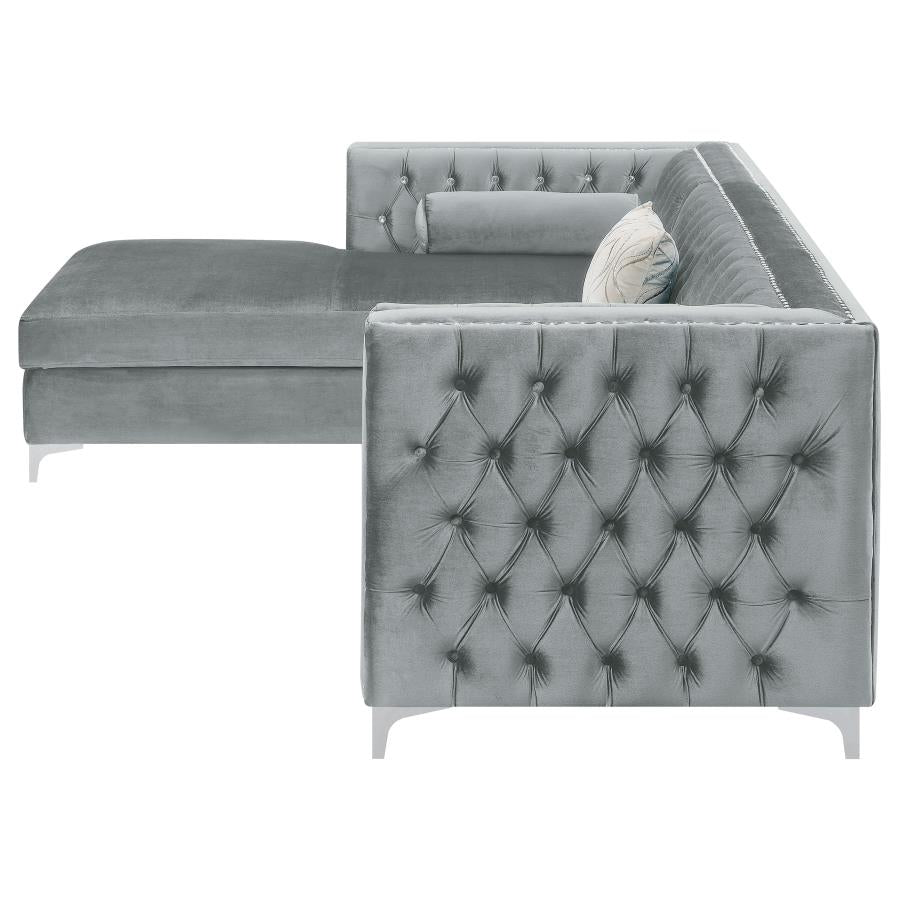 Bellaire Grey Sectional - furniture place usa
