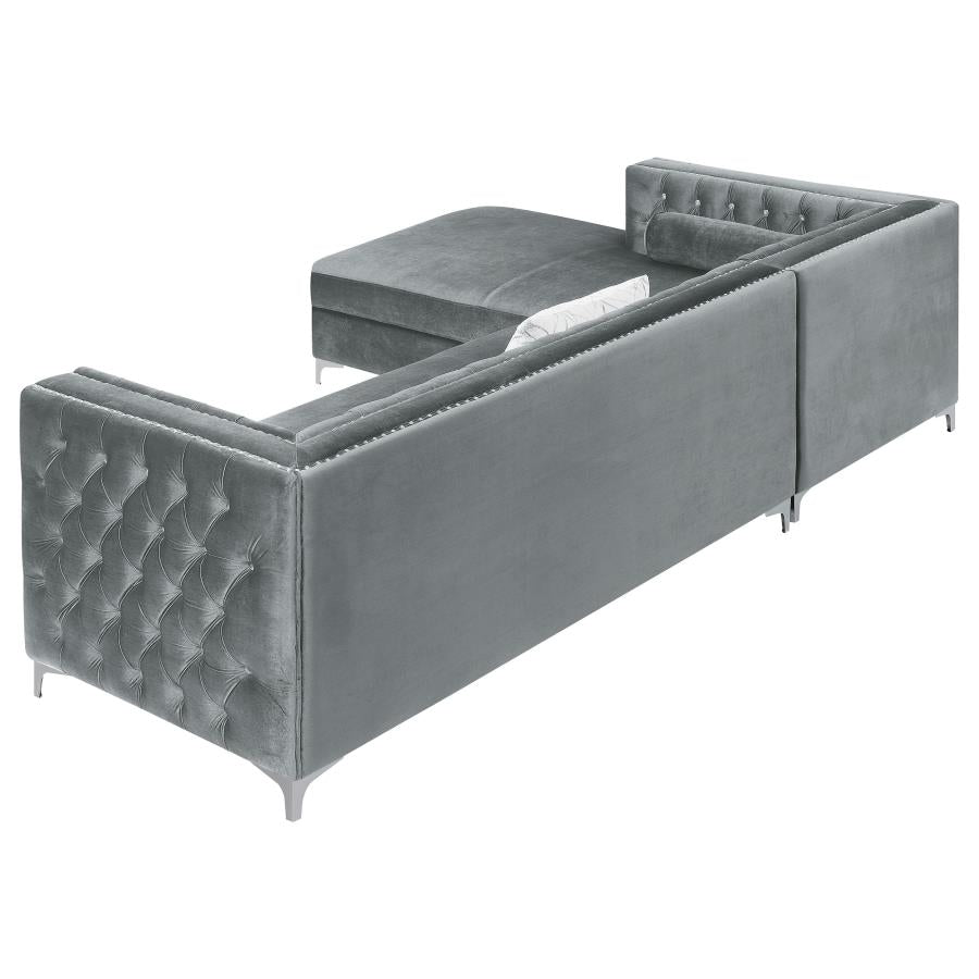 Bellaire Grey Sectional - furniture place usa