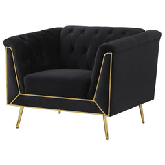 Holly Black Chair - furniture place usa