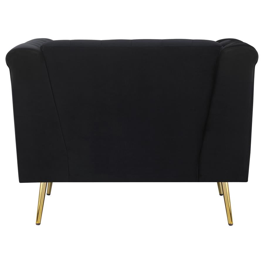 Holly Black Chair - furniture place usa