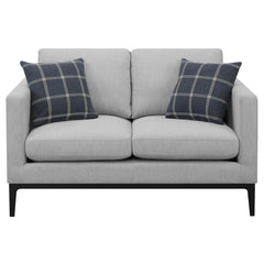 Apperson Grey Loveseat - furniture place usa