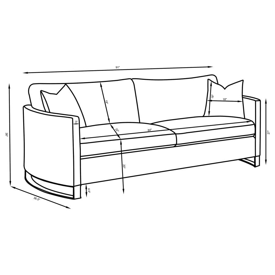Corliss Beige 2 Pc Sofa Set - furniture place usa