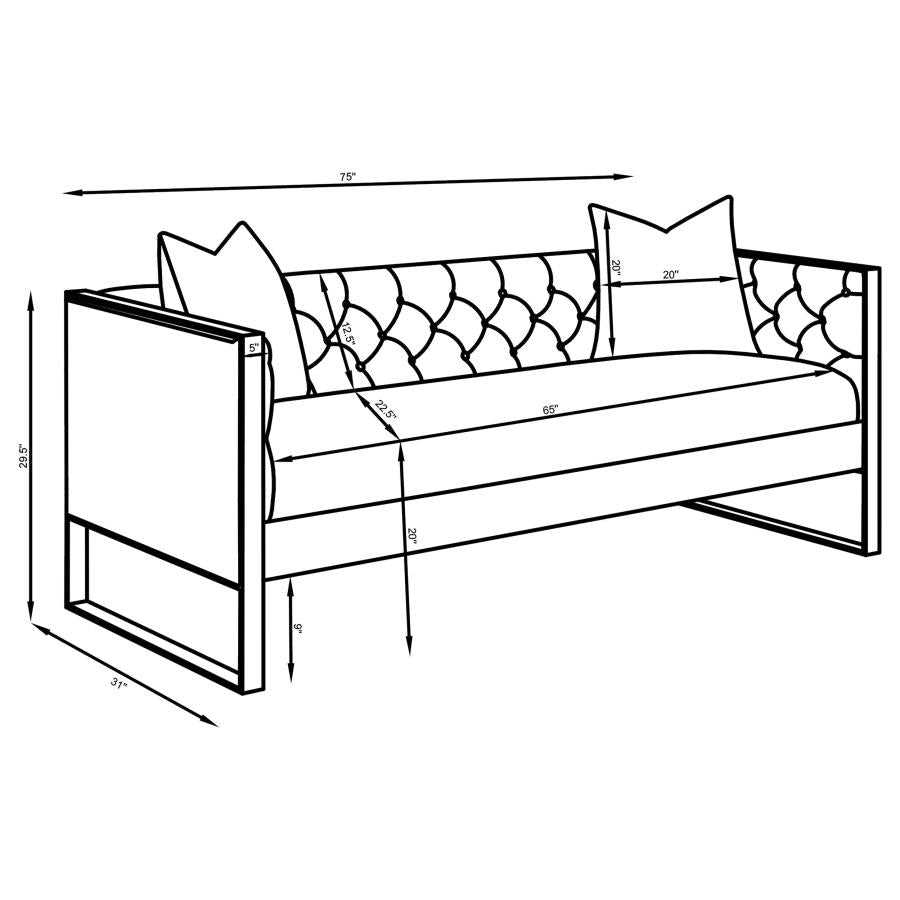 Eastbrook Grey 2 Pc Sofa Set - furniture place usa