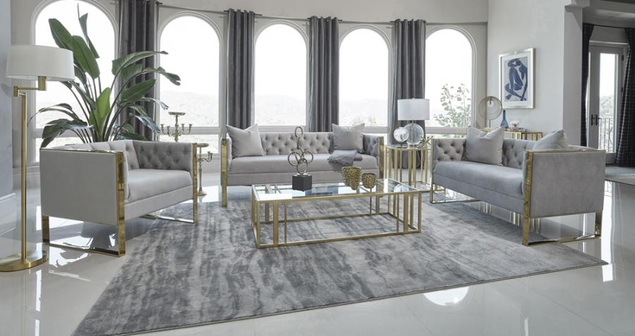 Eastbrook Grey 3 Pc Sofa Set - furniture place usa