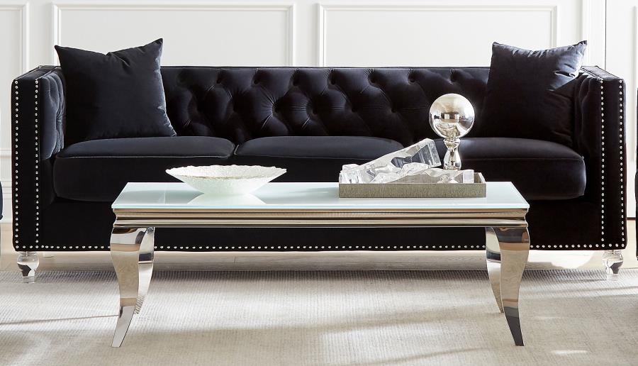 Delilah Black Sofa - furniture place usa
