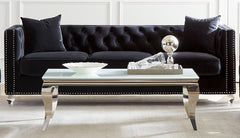 Delilah Black Sofa - furniture place usa