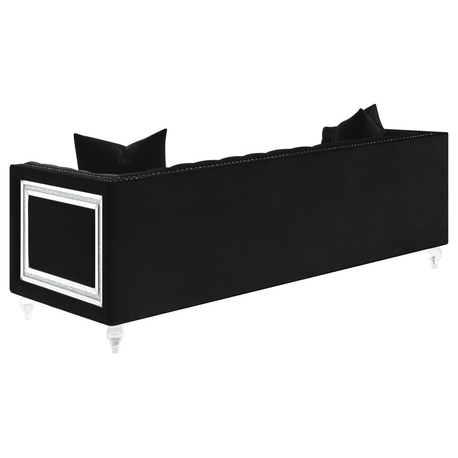 Delilah Black Sofa - furniture place usa