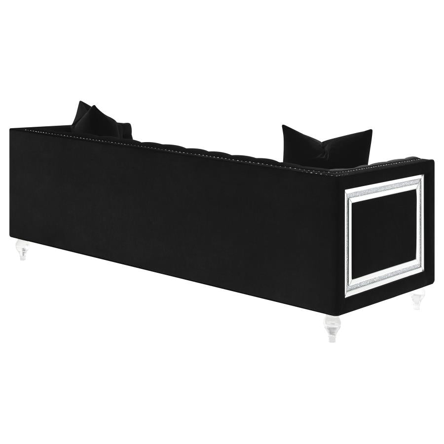 Delilah Black Sofa - furniture place usa