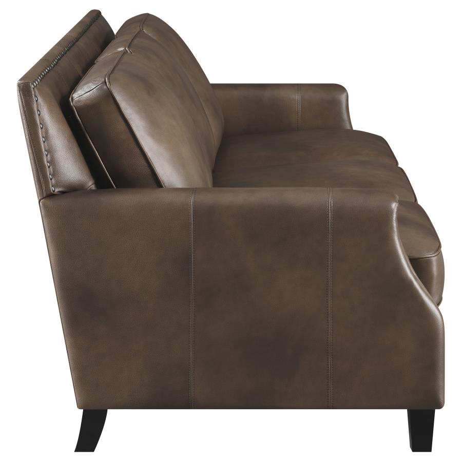 Leaton Brown 2 Pc Sofa Set - furniture place usa