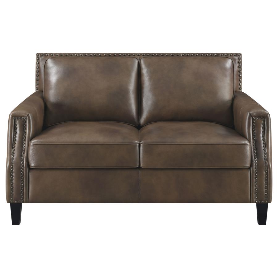 Leaton Brown 2 Pc Sofa Set - furniture place usa