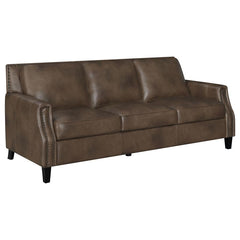 Leaton Brown 3 Pc Sofa Set - furniture place usa