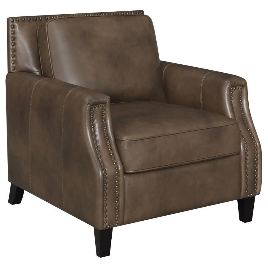 Leaton Brown 3 Pc Sofa Set - furniture place usa