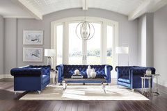 Bleker Blue 3 Pc Sofa Set - furniture place usa