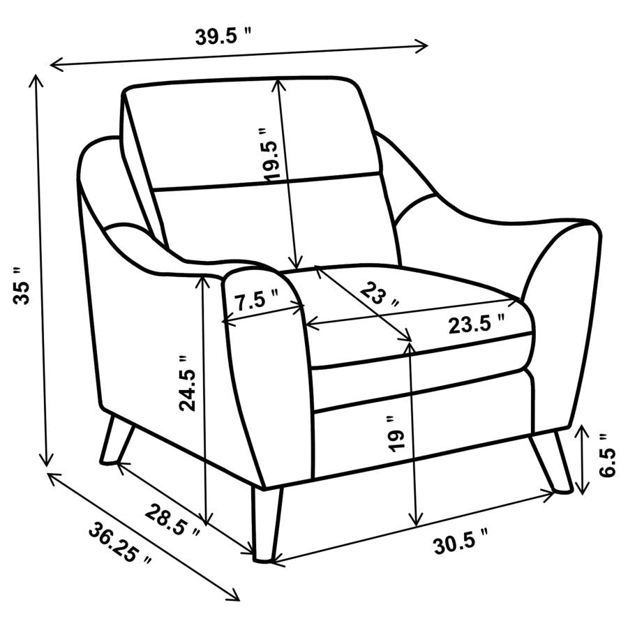 Gano Blue 3 Pc Sofa Set - furniture place usa
