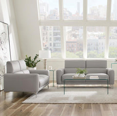 Glenmark Grey 2 Pc Sofa Set - furniture place usa