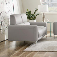 Glenmark Grey Loveseat - furniture place usa