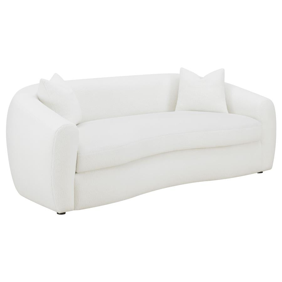Isabella White 3 Pc Sofa Set - furniture place usa