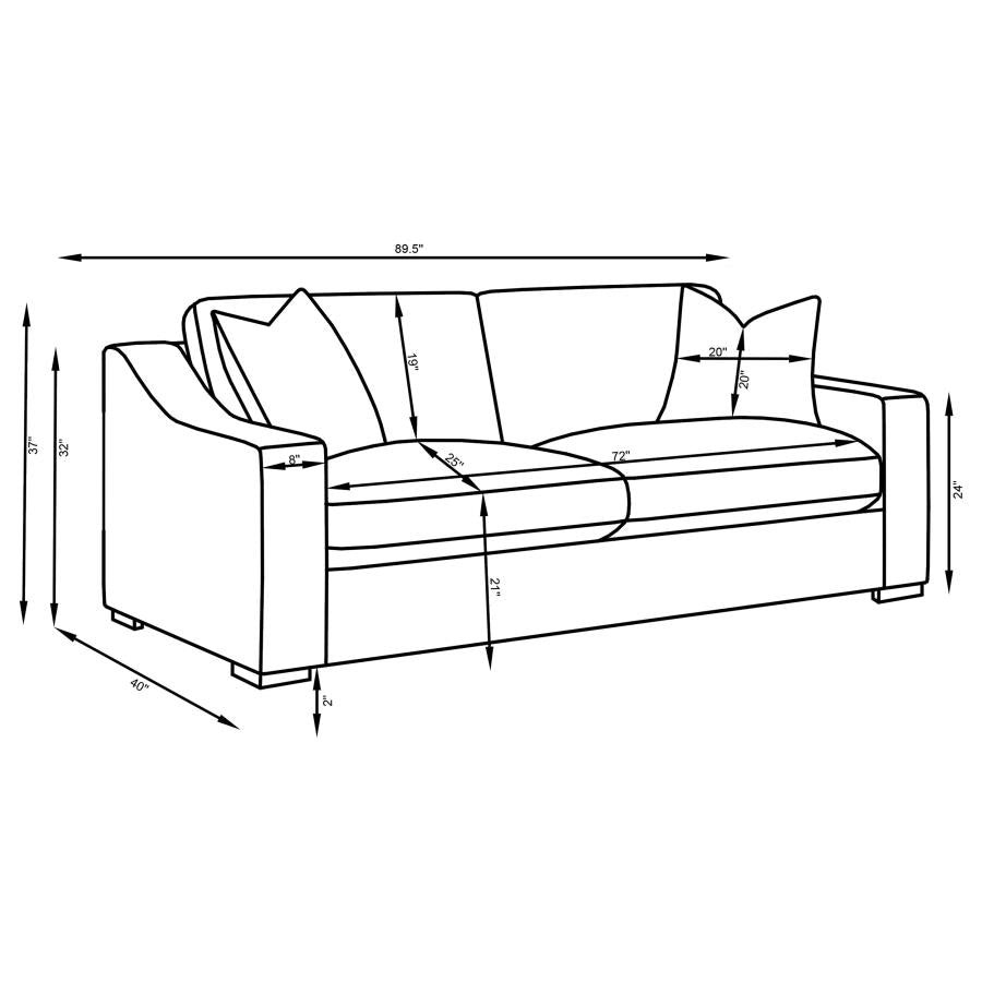 Ashlyn White 2 Pc Sofa Set - furniture place usa