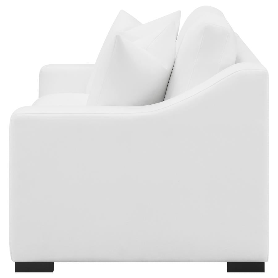Ashlyn White Loveseat - furniture place usa