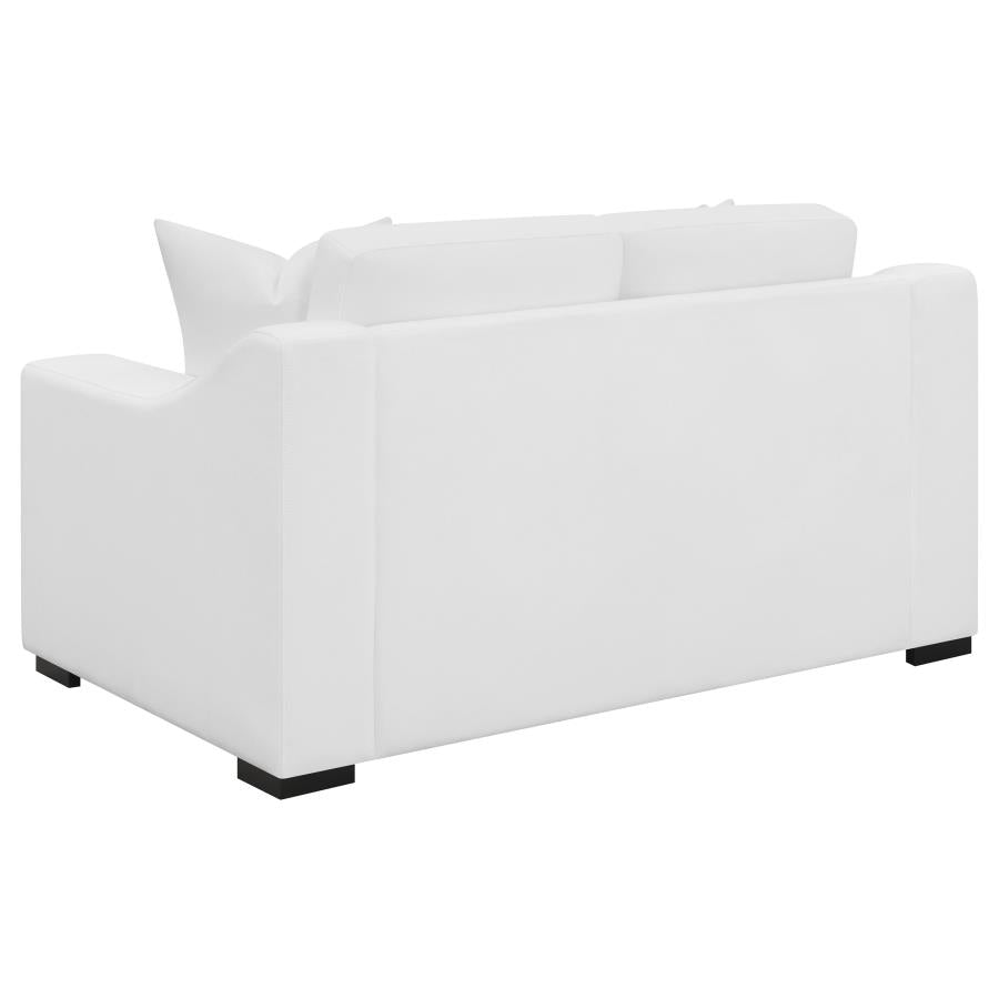Ashlyn White Loveseat - furniture place usa