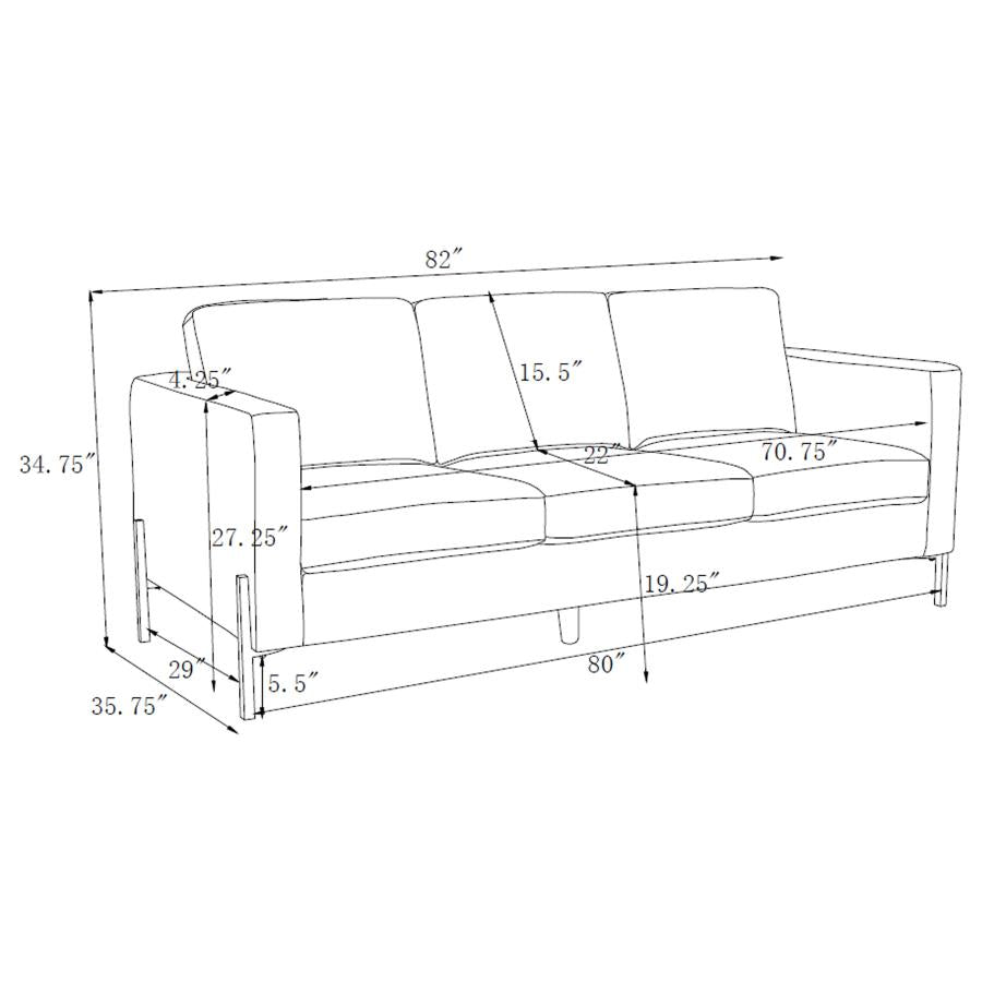 Tilly Beige 3 Pc Sofa Set - furniture place usa
