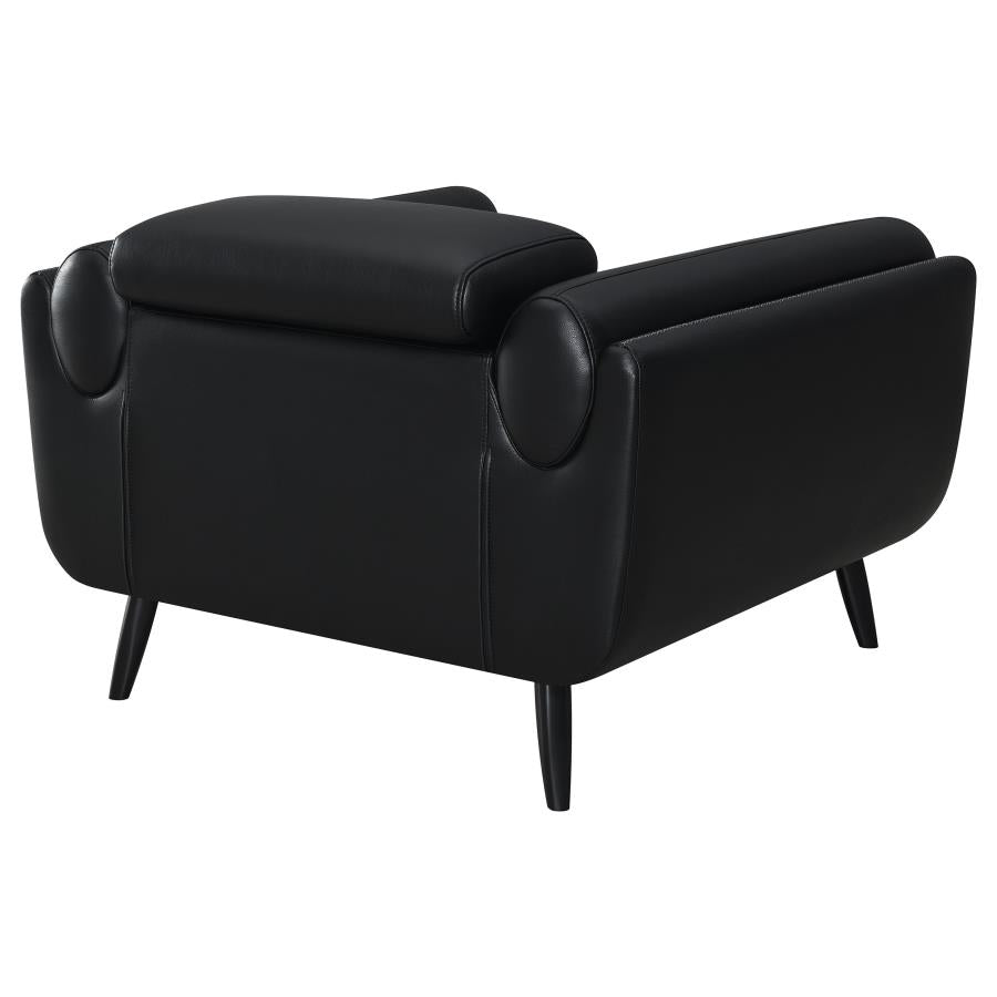 Shania Black Chair - furniture place usa