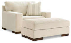 Maggie Chair and Ottoman - furniture place usa