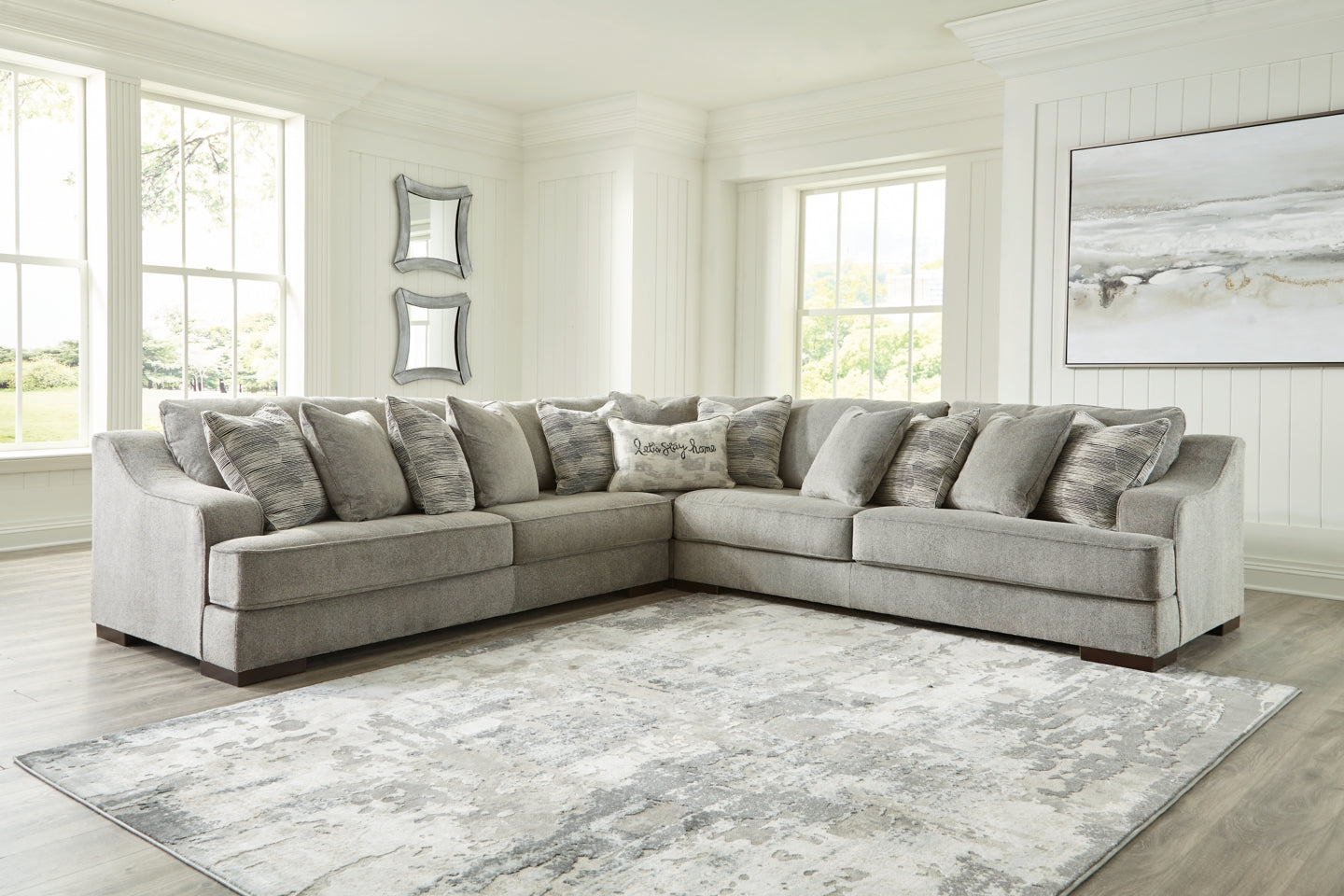 Bayless 3-Piece Sectional with Ottoman - furniture place usa