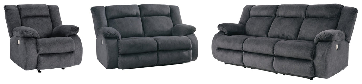 Burkner Sofa, Loveseat and Recliner - furniture place usa