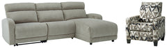 Colleyville 3-Piece Sectional with Recliner - PKG008156 - furniture place usa
