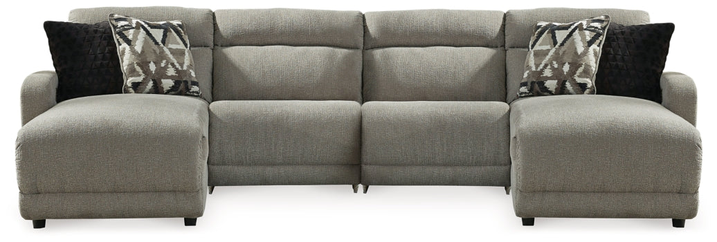 Colleyville 4-Piece Power Reclining Sectional with Chaise - furniture place usa