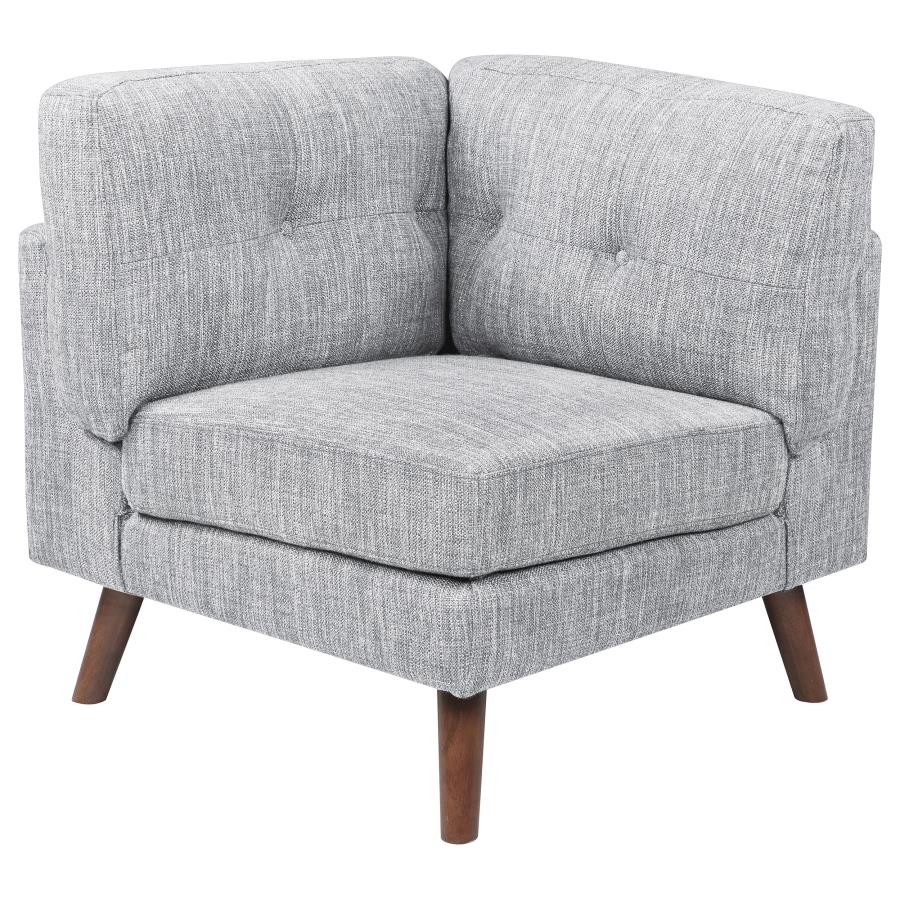 Churchill Grey 6 Pc Sectional - furniture place usa