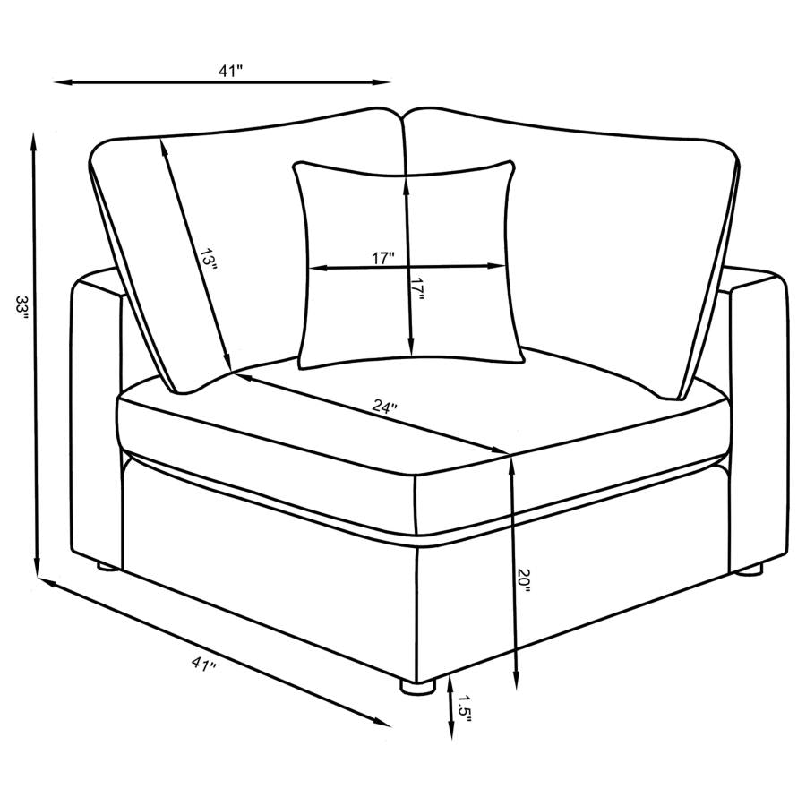 Serene Beige Corner - furniture place usa