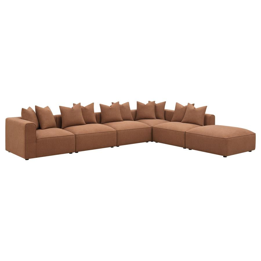 Jennifer Brown Ottoman - furniture place usa
