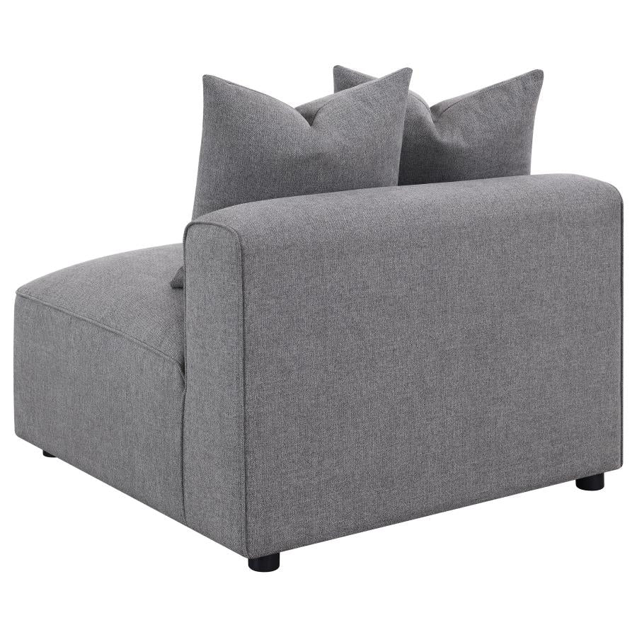 Jennifer Grey Armless Chair - furniture place usa