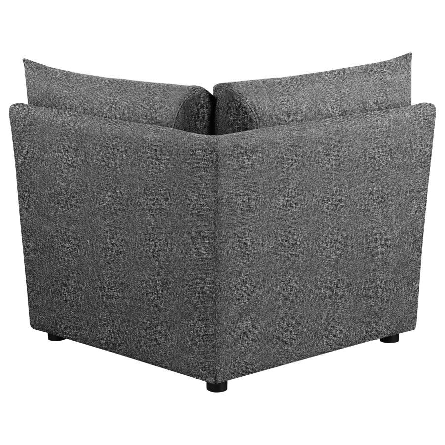 Sasha Black 6 Pc Sectional - furniture place usa