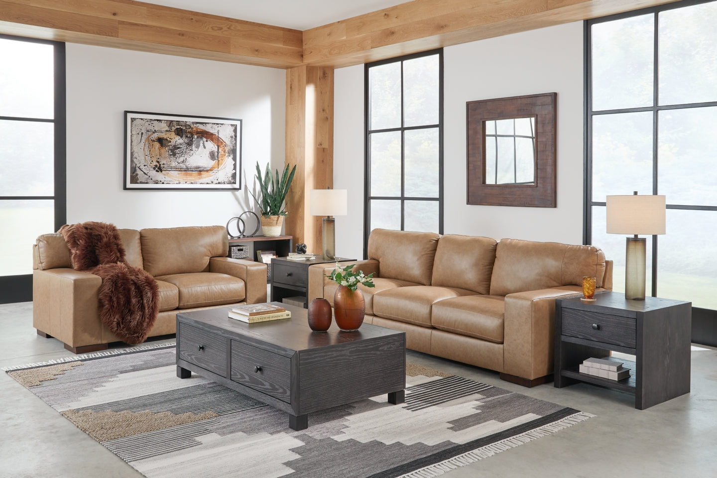 Lombardia Sofa and Loveseat - furniture place usa