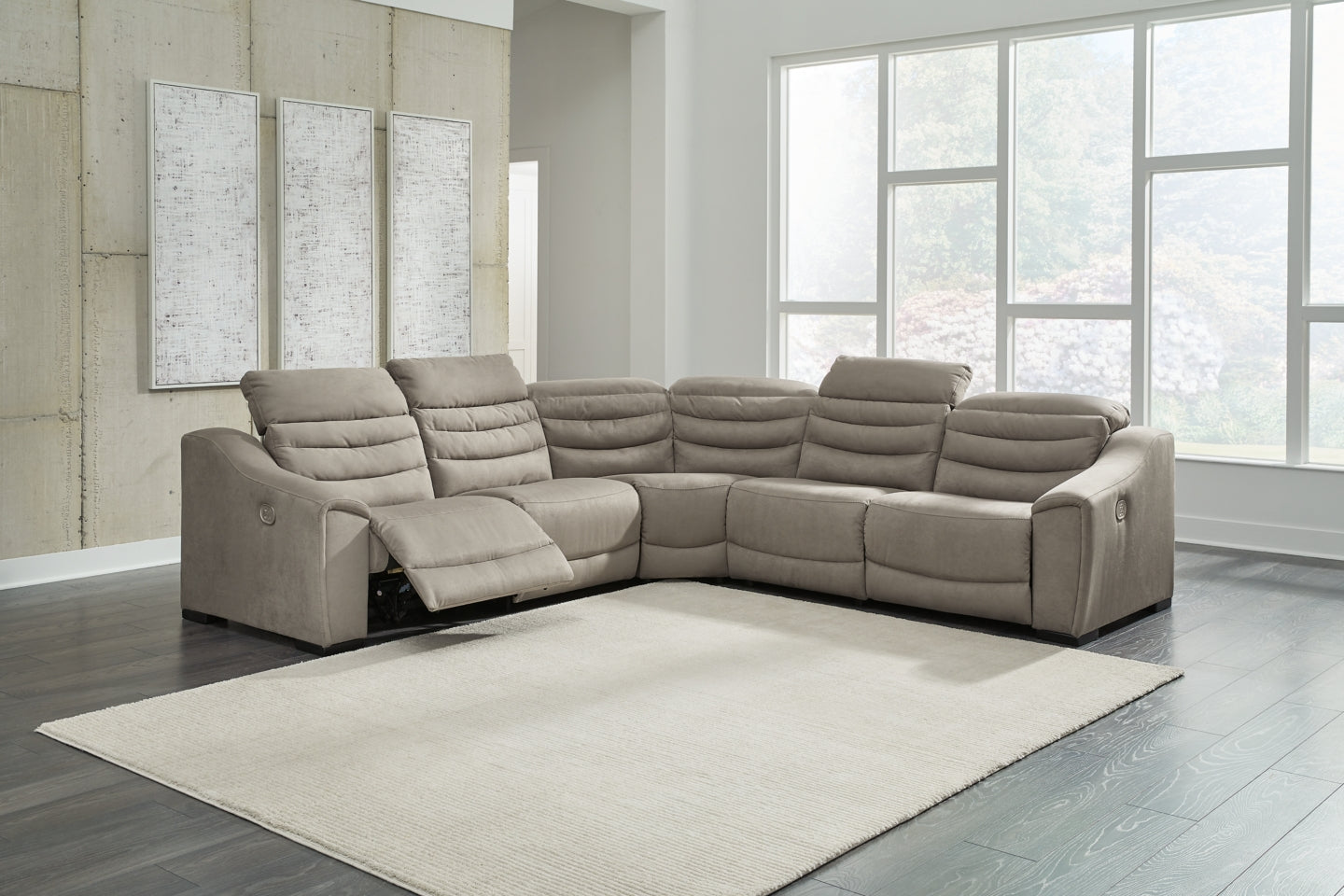 Next-Gen Gaucho 5-Piece Sectional with Recliner - PKG013103 - furniture place usa