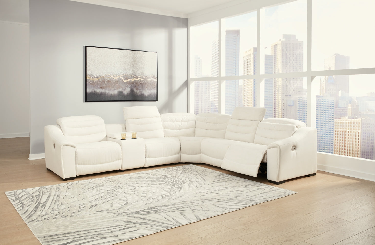 Next-Gen Gaucho 6-Piece Sectional with Recliner - PKG013109 - furniture place usa