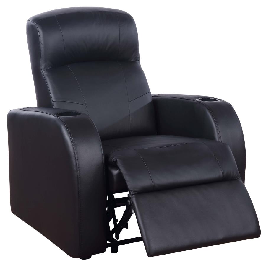 Cyrus Black 3 Pc Theater Seating (3r) - furniture place usa