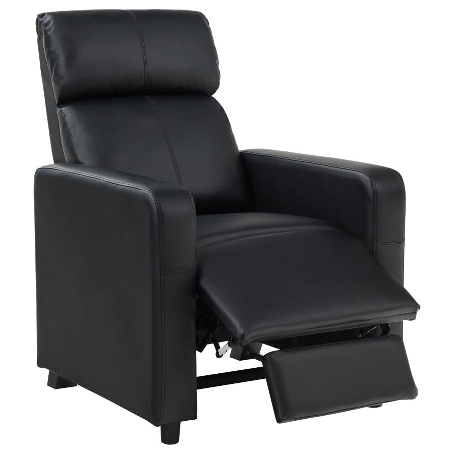 Toohey Black 3 Pc Theater Seating (3r) - furniture place usa