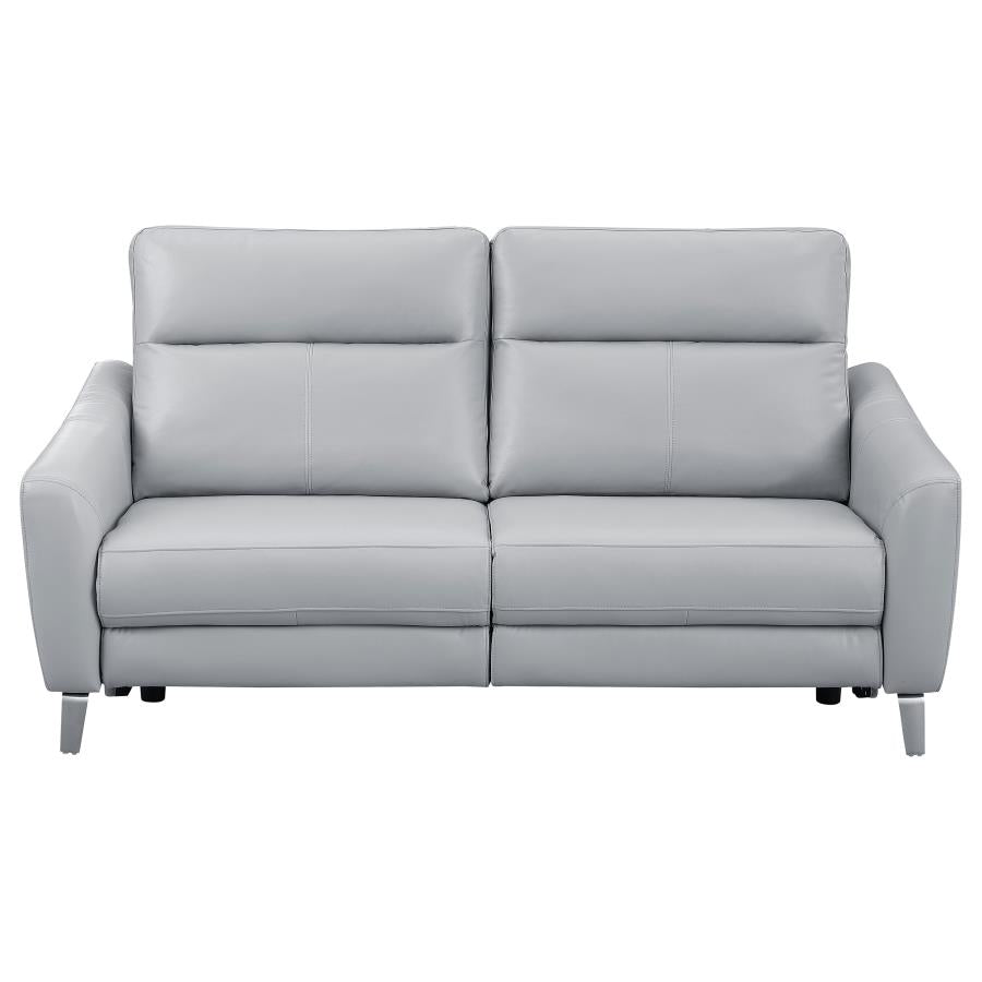 Derek Grey 3 Pc Power Sofa Set - furniture place usa
