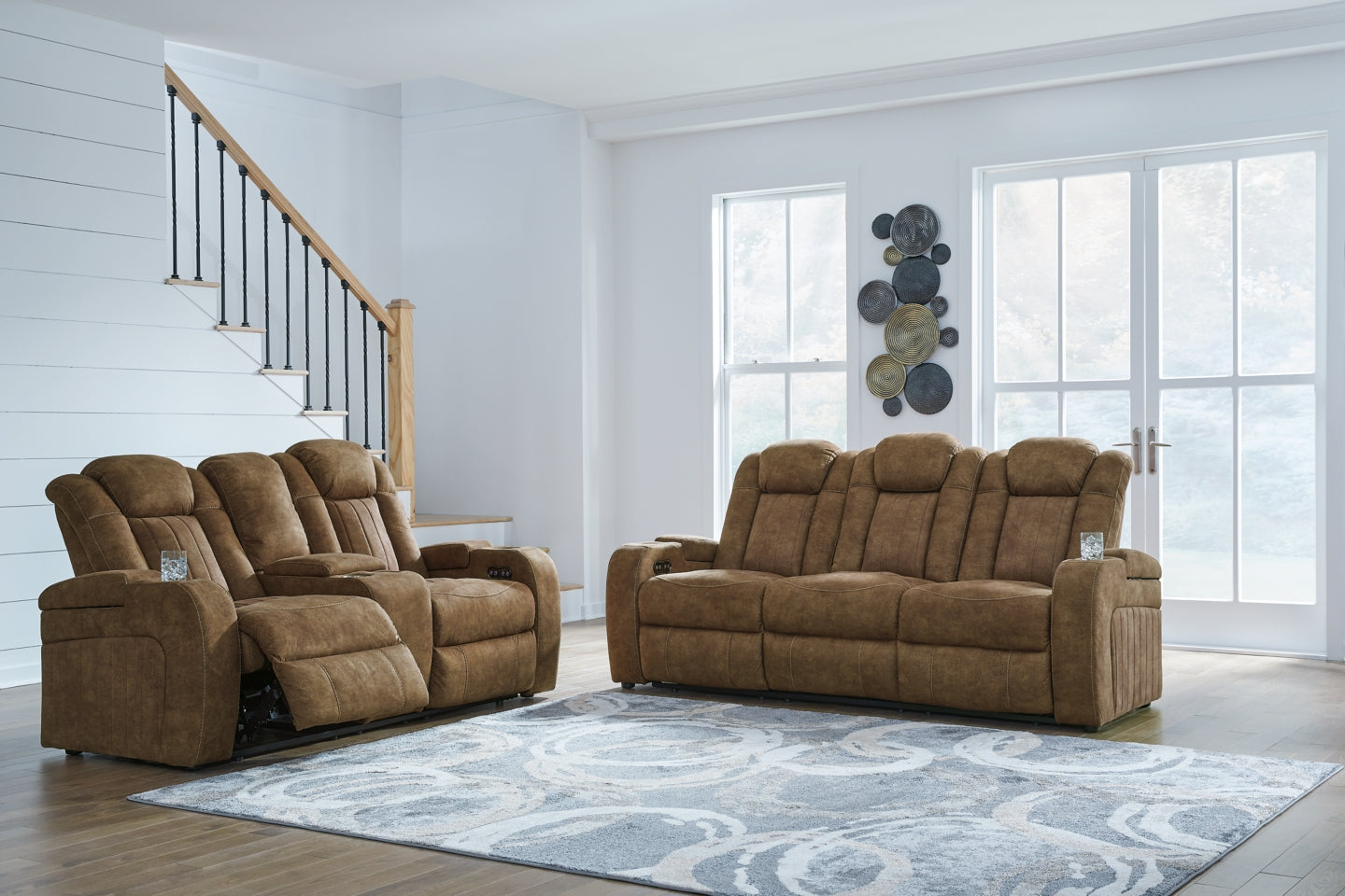 Wolfridge Sofa and Loveseat - furniture place usa