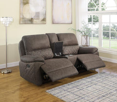 Variel Brown Motion Loveseat - furniture place usa