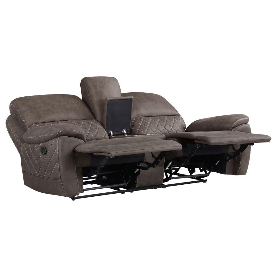 Variel Brown Motion Loveseat - furniture place usa