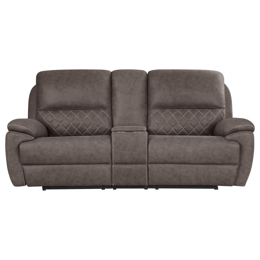 Variel Brown Motion Loveseat - furniture place usa