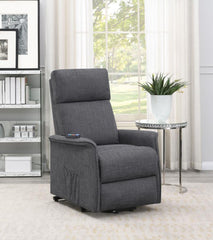 Herrera Grey Power Lift Massage Chair - furniture place usa